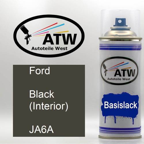 Ford, Black (Interior), JA6A: 400ml Sprühdose, von ATW Autoteile West.
